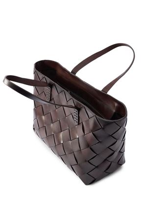 Dark brown Crossover tote bag DRAGON DIFFUSION | 8181DGS5MATDARKBROWN